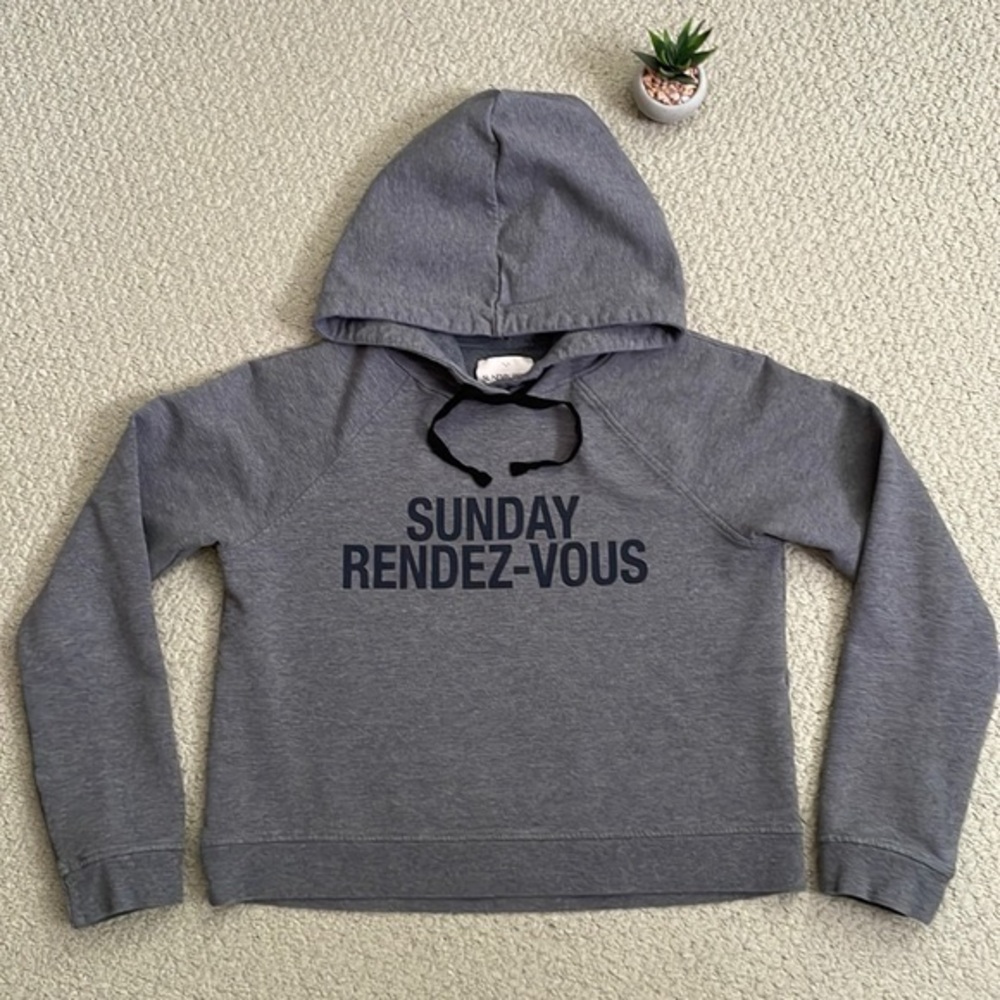 Sunday best Sunday rendez-vous cropped hoodie